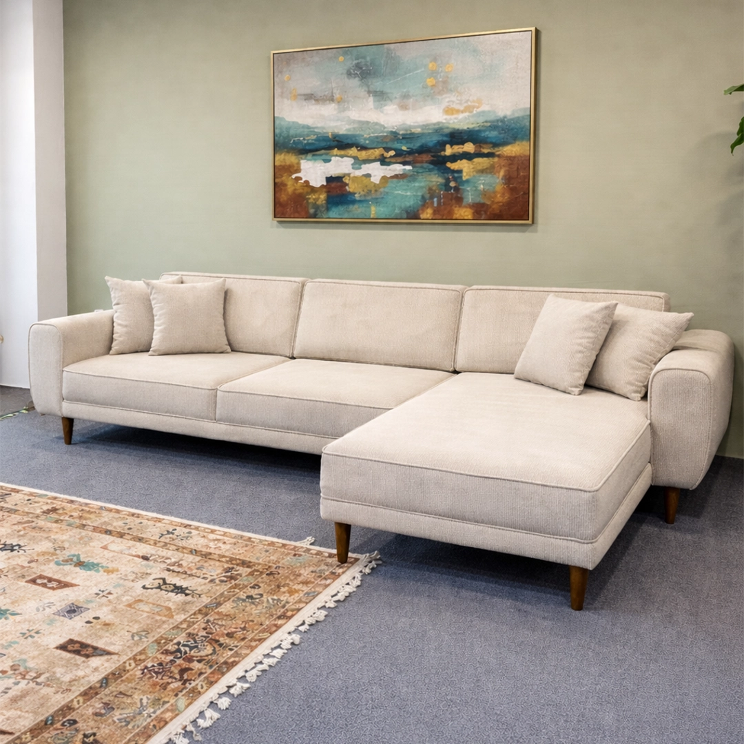 Lora L Köşe Koltuk – Yatak Olabilen Mekanizmalı Köşe Koltuk